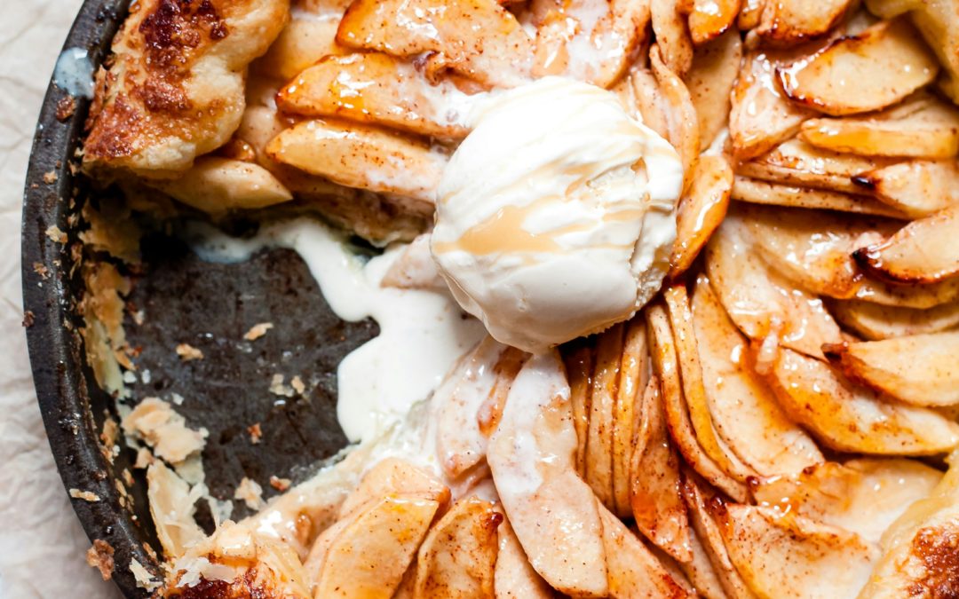 Pastel de manzana y aloe vera