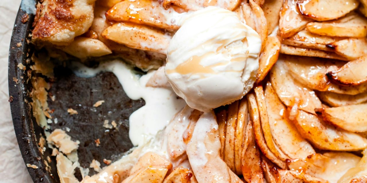 Pastel de manzana y aloe vera