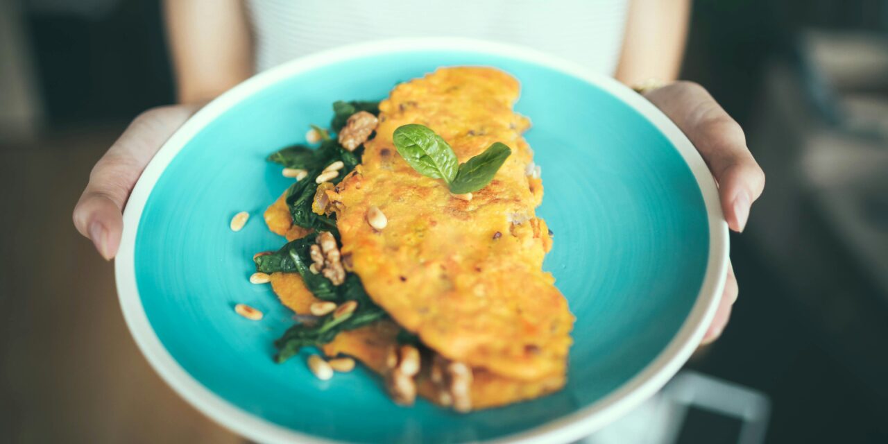 Tortilla de caléndula y queso