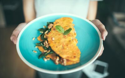 Tortilla de caléndula y queso