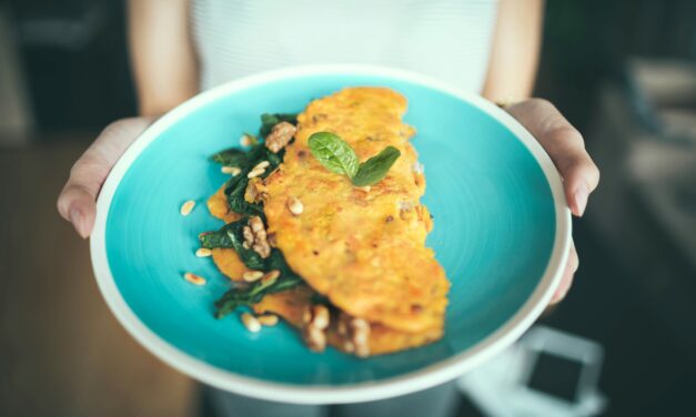 Tortilla de caléndula y queso