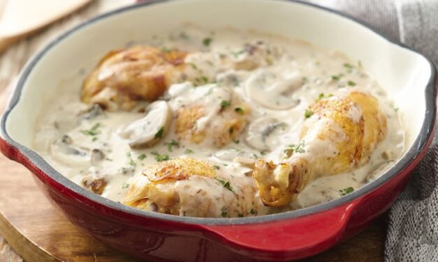 PECHUGAS CON NATA Y CHAMPIÑONES
