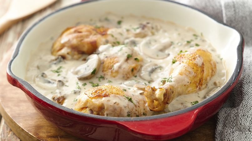 PECHUGAS CON NATA Y CHAMPIÑONES