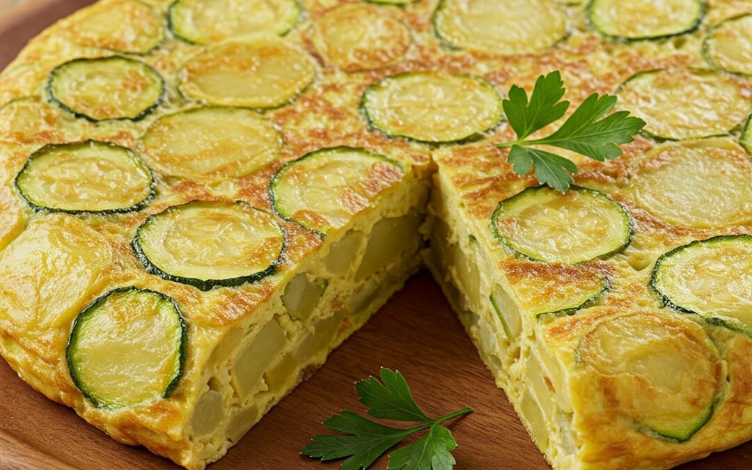 TORTILLA DE PATATAS CON CALABACÍN