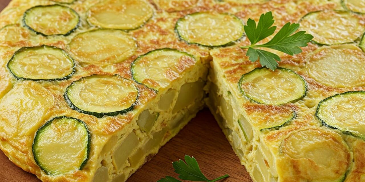 TORTILLA DE PATATAS CON CALABACÍN