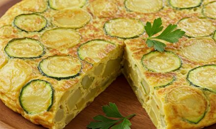 TORTILLA DE PATATAS CON CALABACÍN