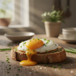 HUEVOS CON POCHË MARINADO AL HISOPO